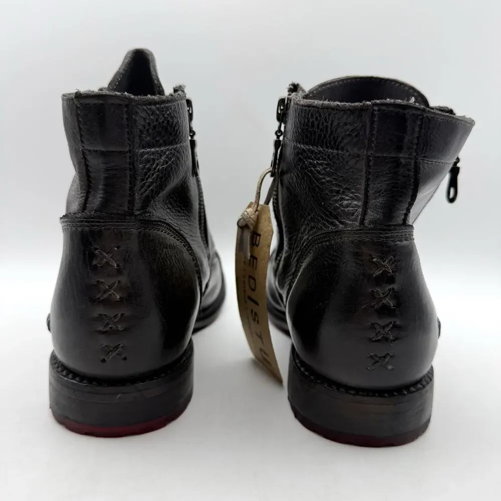 Bed Stu Womens Bonnie II Ankle Boots Size 8.5 EU 39 Black Leather NIB